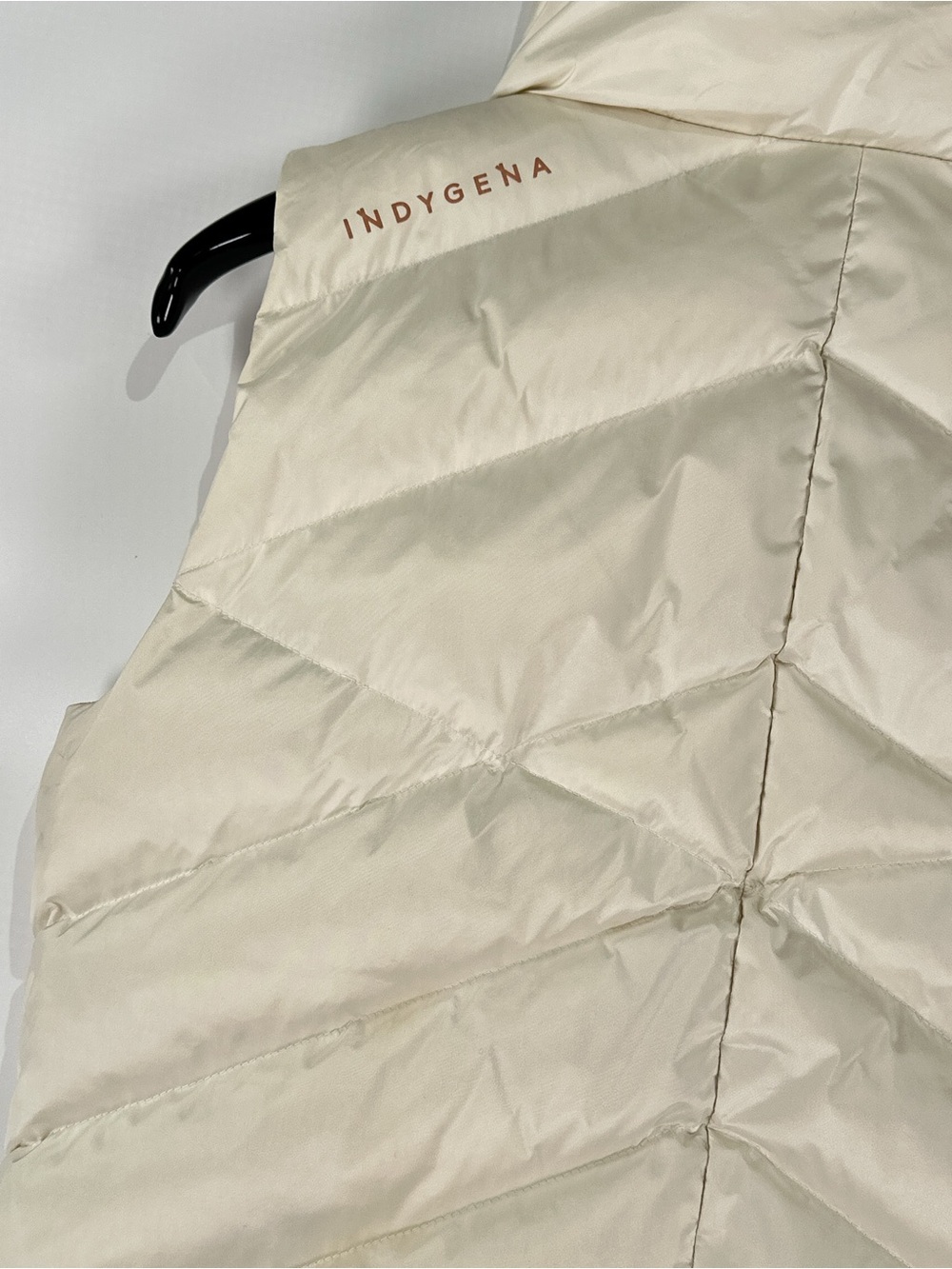 Indygena Papluma II Vest Asymmetrical Duck Down Cream S - Picture 6 of 16